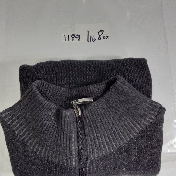 Structure Quarter Zip Sweater Men's XXL Long Sleeve Dark Gray Pullover Heavy - Picture 10 of 10